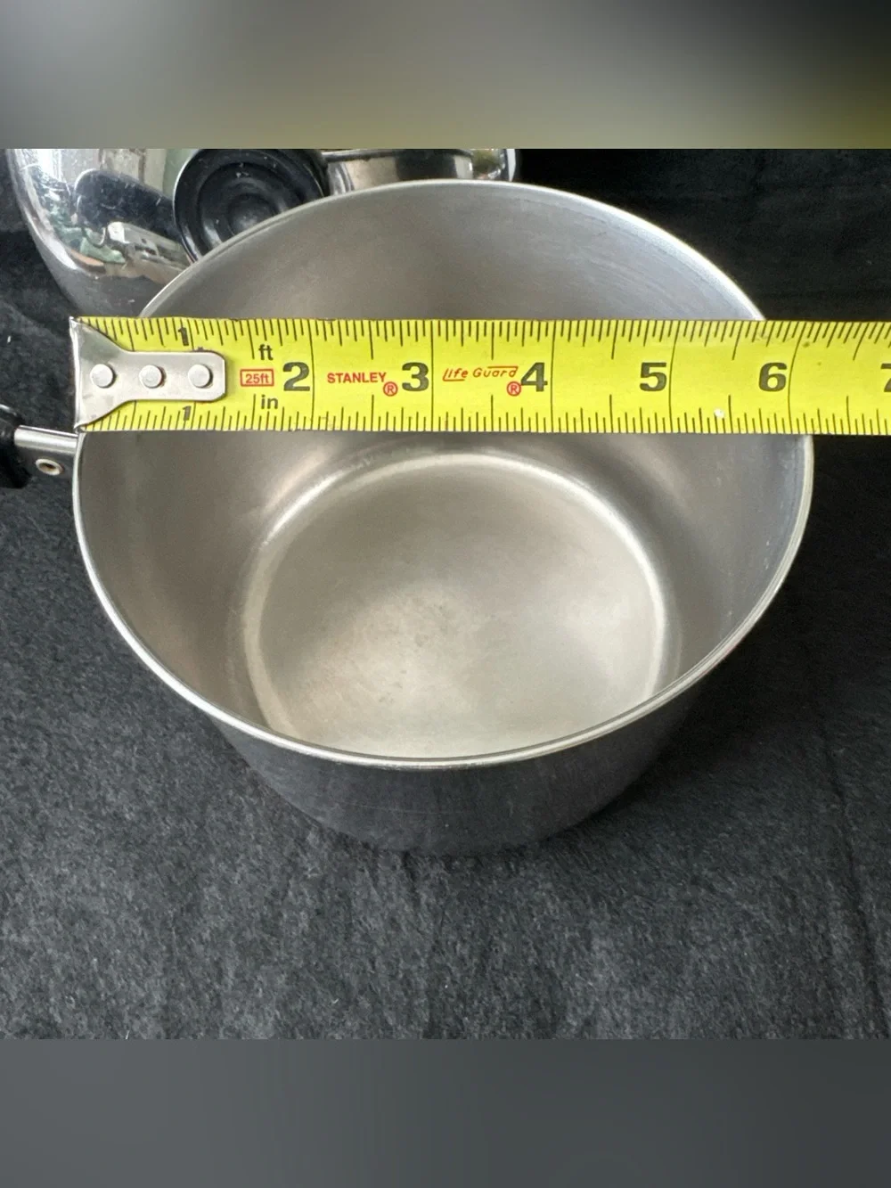 Vintage Revere Ware 2 Quart Copper Clad Bottom Saucepan w/ Lid Clinton, IL USA